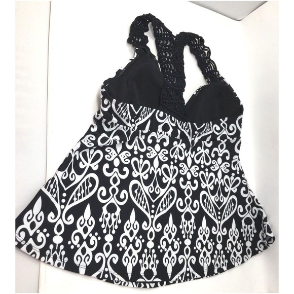 Dokotoo Summer Patchwork Open Back Tankini - Picture 4 of 7